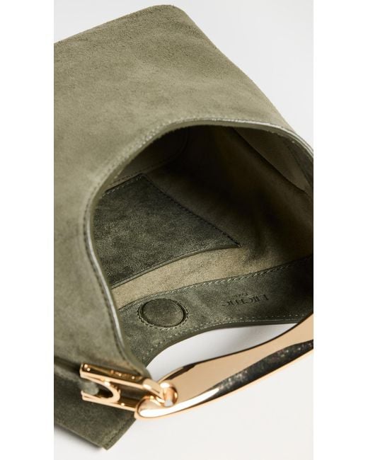 Elleme Green Boomerang Small Suede Bag