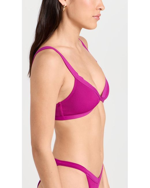 L*Space Purple Pace Farrah Bikini Top