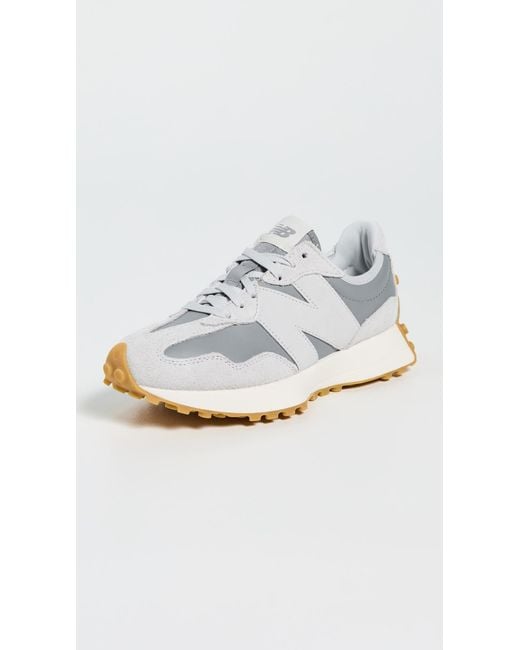 New Balance White 327 Sneakers