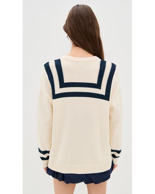 Kule White The Anchor Sweater