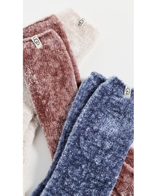 Ugg Multicolor Leda Sparkle Socks 3 Pack