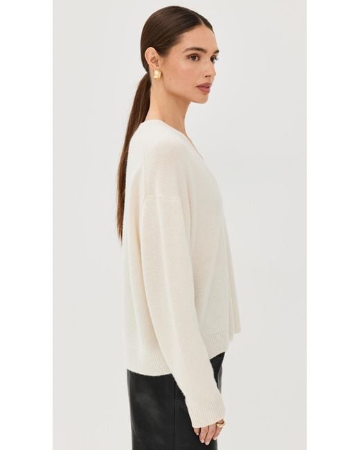 Anine Bing White Lee Sweater