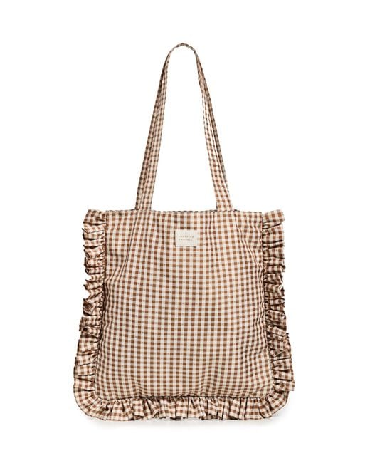 Loeffler Randall Natural Justine Ruffle Tote