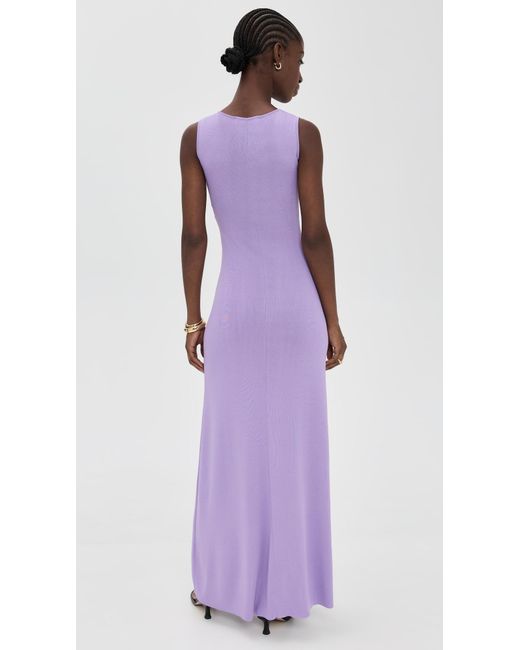 Solid & Striped Purple The Lucerne Dress