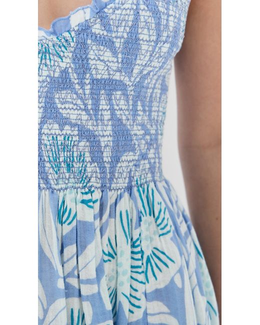 Free People Blue Sweet Nothings Midi Dress