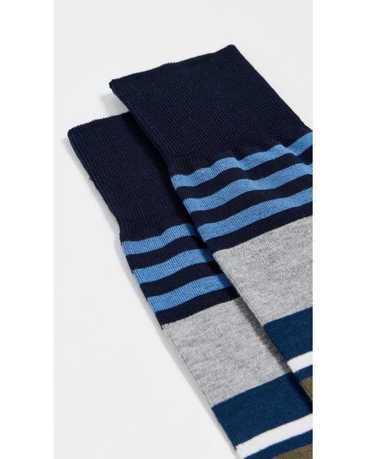 Paul Smith Blue Leon Striped Socks for men