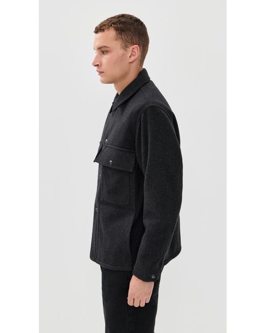 KNICKERBOCKER Black Mott Wool Cashmere Jacket for men