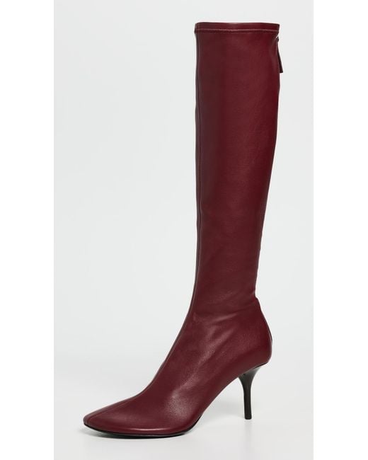 Acne Red Stretch Back Boots