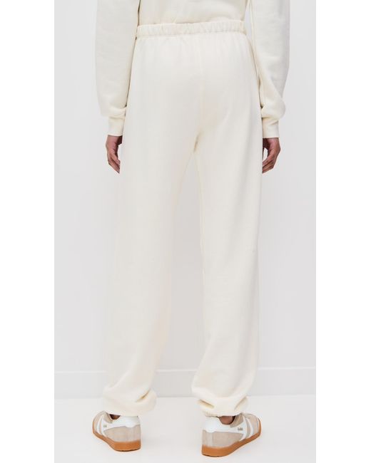 ÉTERNE White Classic Sweatpants