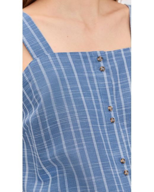 HATCH Blue The Yasmine Top