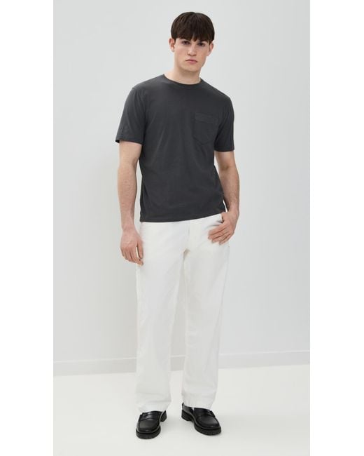 Billy Reid Black Washed Tee for men