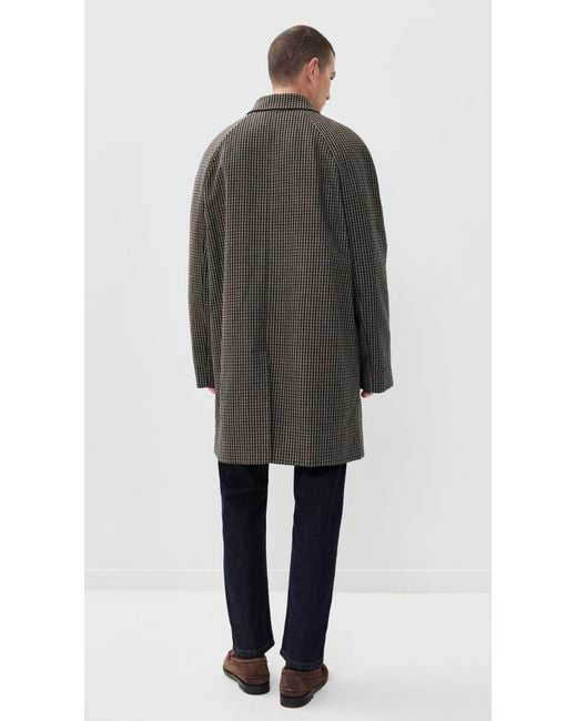 A.P.C. Black A. P.C. Mac Paul Overcoat for men