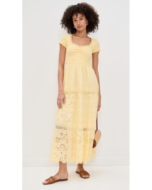 LoveShackFancy Natural Bisolet Dress