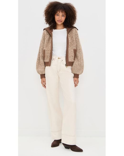 Ba&sh Brown Rabel Cardigan