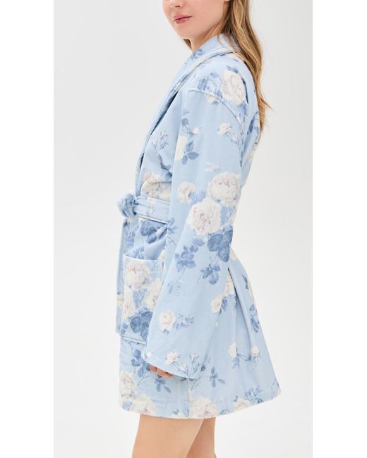 LoveShackFancy Blue Indie Robe