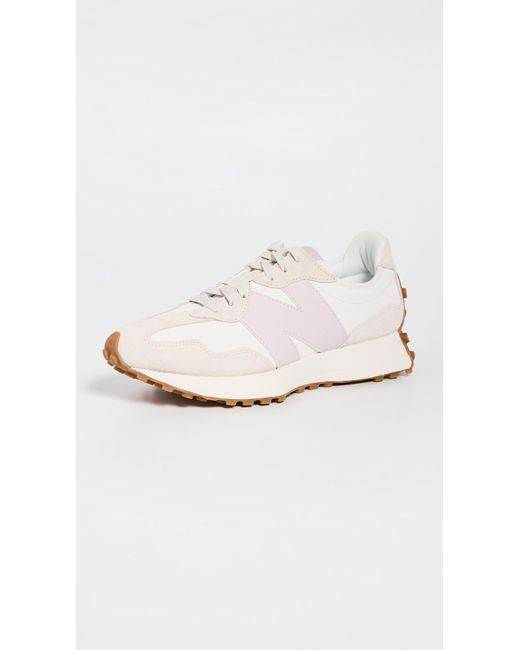 New Balance White 327 Sneakers 5