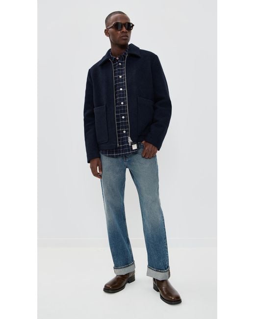 NN07 Blue Gael Zip Jacket for men