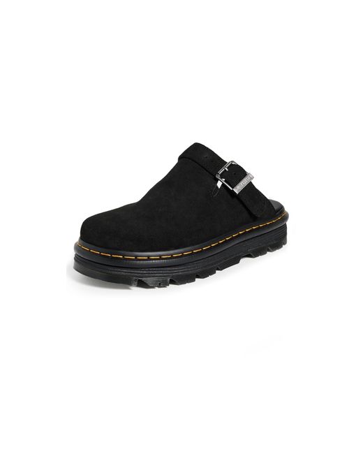 Dr. Martens Black Zeb Zag Mule ( E.H Suede) Shoes