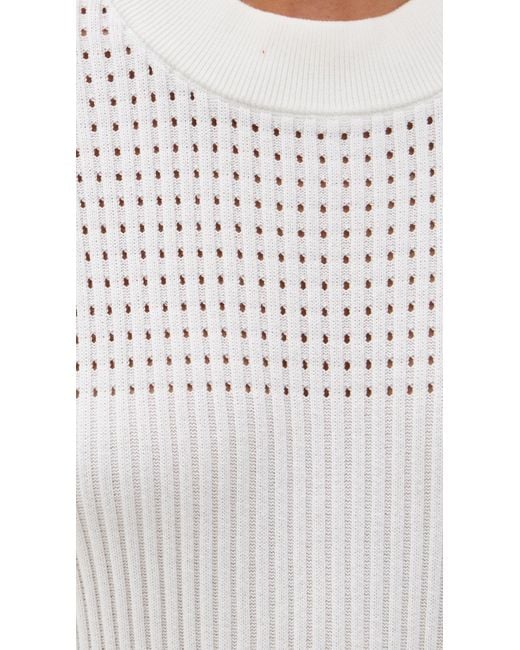 Varley Cheston Relaxed Knit Dress in White | Lyst