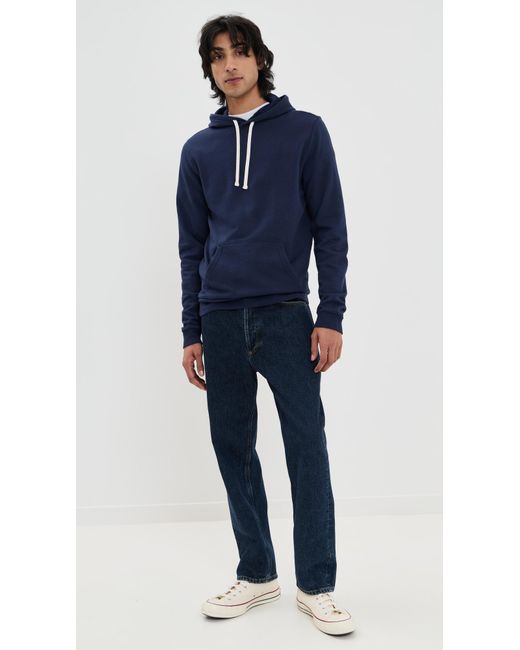 Marine Layer Blue Sunset Pullover Hoodie for men