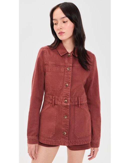 Veronica Beard Red Anzu Jacket