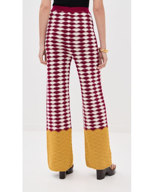 LaDoubleJ Red Sunset Pants
