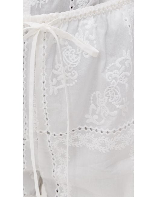 En Saison White Marisol Shorts