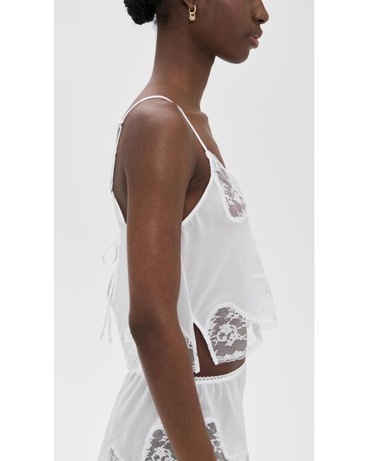 KAT THE LABEL White Harley Camisole