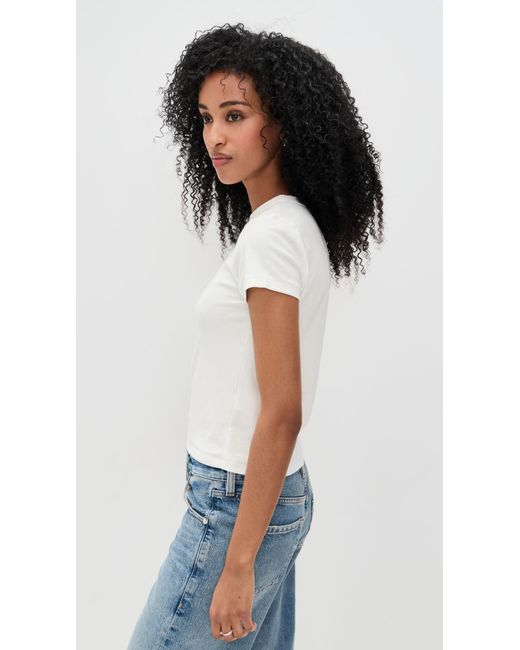 DL1961 White Shrunken Tee