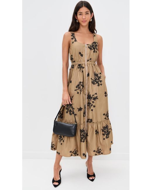 Cinq À Sept Natural Wildflower Whimsy Vernetta Dress