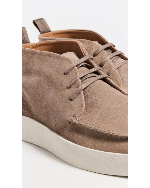 Boss White Clay Suede Desert Boots for men