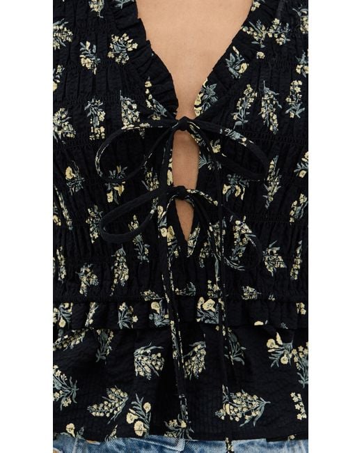 Rails Black Martine Top