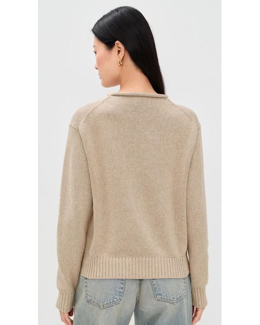 Polo Ralph Lauren Natural Long Sleeve Cotton Crewneck Pullover Sweater