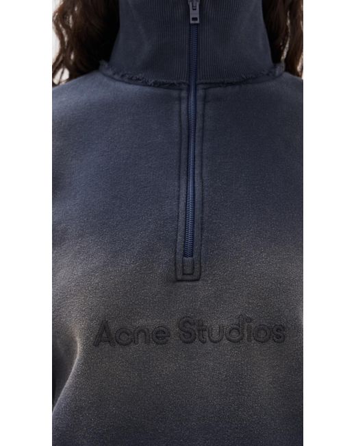 Acne Blue Logo Sweater