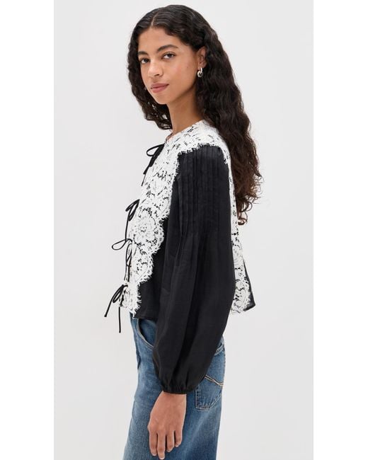 Sea Black Norabelle Top