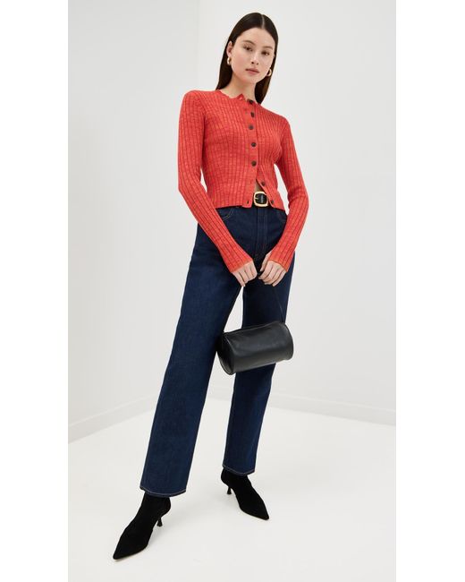 ALIGNE Red Michelle Cardigan