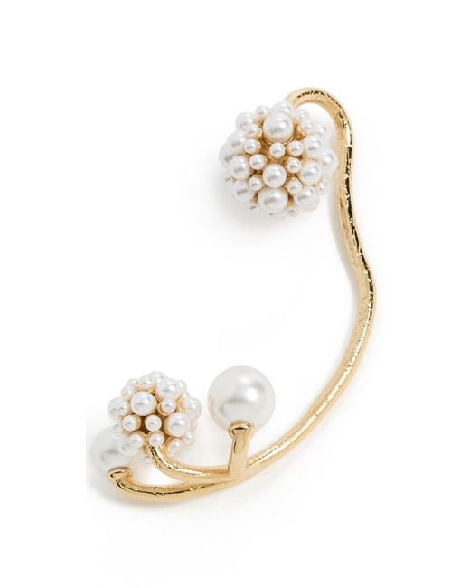 Zimmermann White Dandelion Single Earcuff