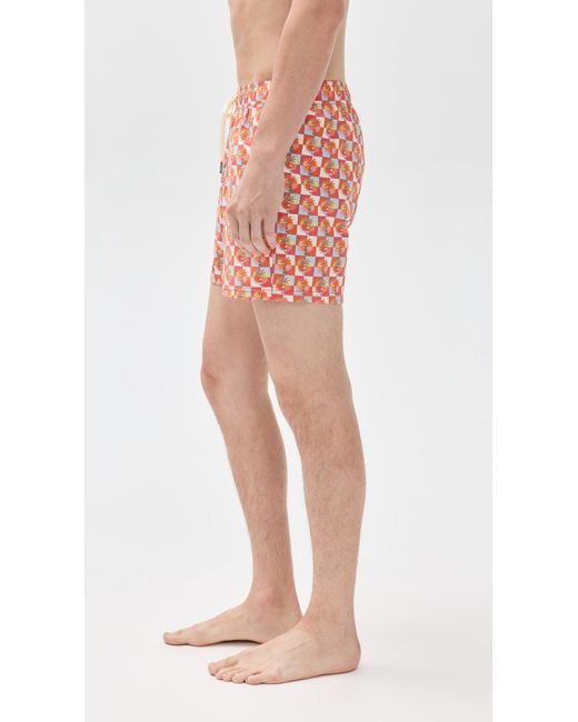 Fair Harbor Pink The Bungalow Swim Trunks 5 for men