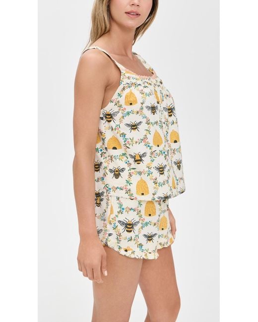 Printfresh Multicolor Back To Bed Shorts Pajama Set
