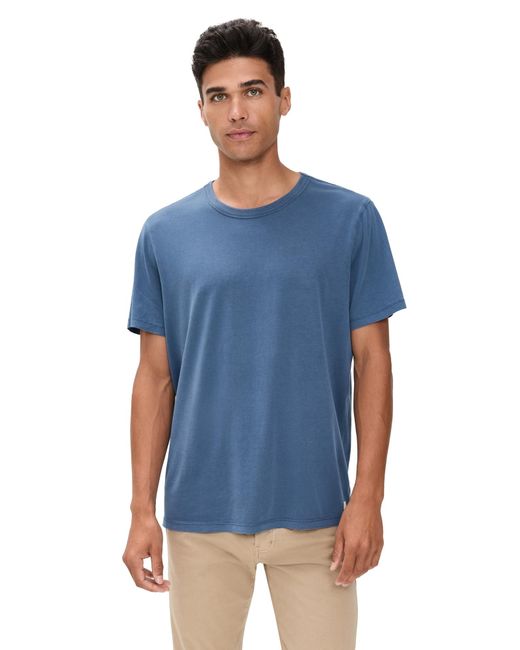 Marine Layer Blue Signature Sea Change Crew Tee for men