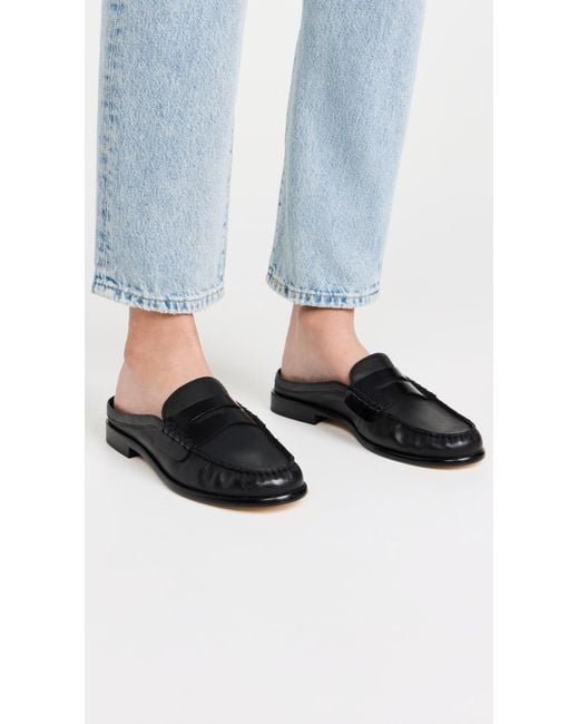 Rag & Bone Black Carter Mules