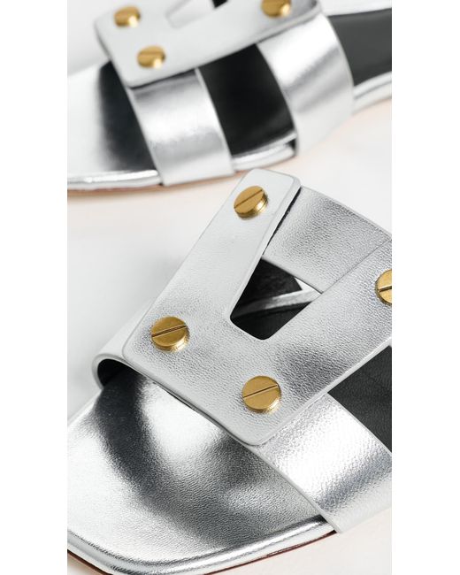 Veronica Beard Black Via Slides