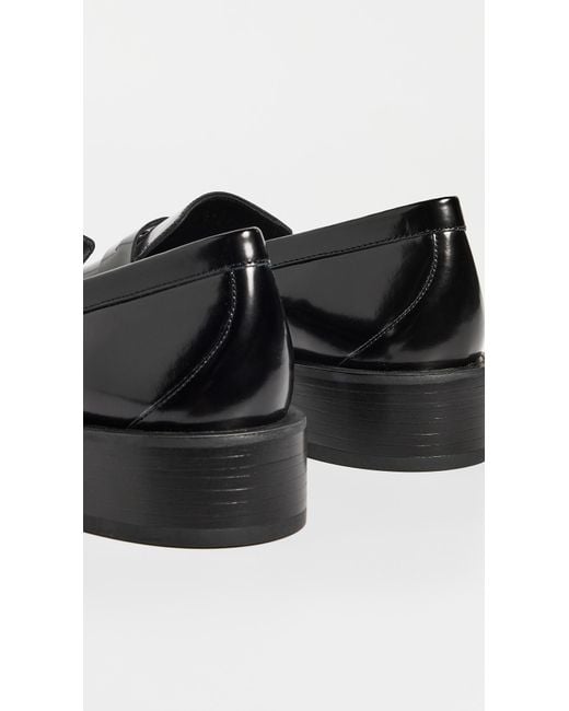 Stuart Weitzman Black Palmer Bold Loafers