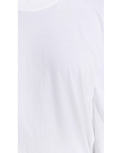 Tibi White T-shirt Circuar Top