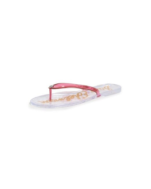 Sam Edelman Black Dean Jelly Flip Flops