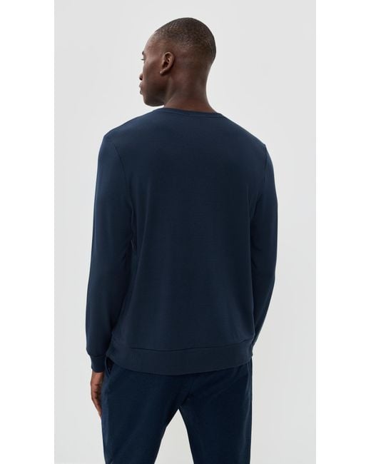 Beyond Yoga Blue Always Beyond Pullover Crew for men