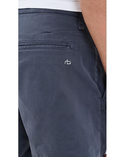 Rag & Bone Blue Standard Chino Shorts for men