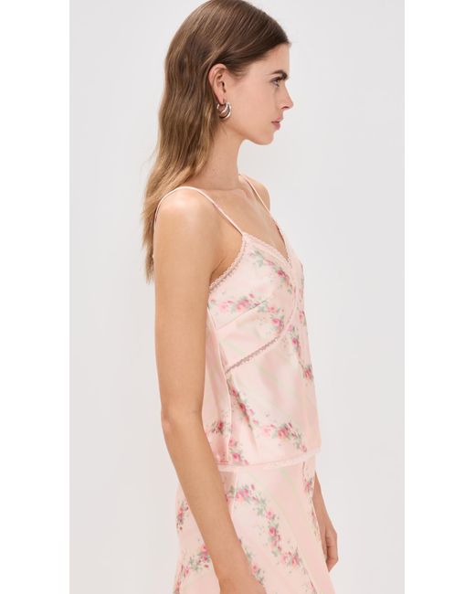 LoveShackFancy Pink Levall Top