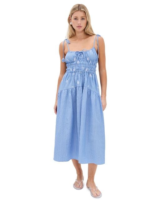 En Saison Blue Amelie Midi Dress