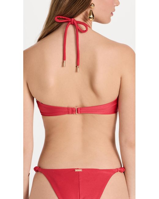 Cult Gaia Red Brenner Bikini Top